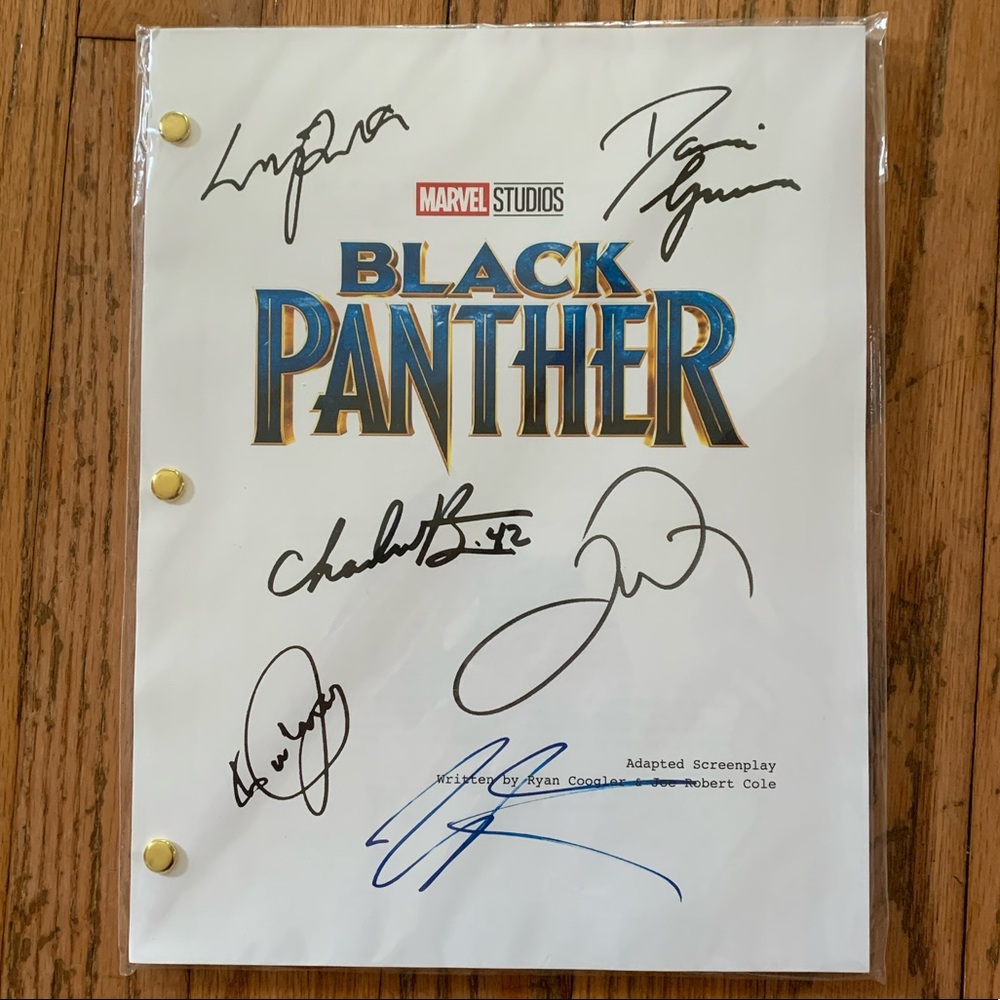 Reprinted Copy of Script for BLACK PANTHER * New In Package *
